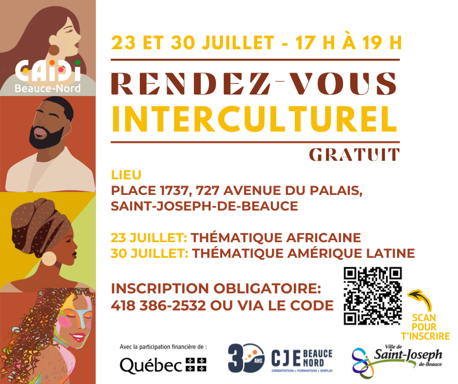 Rendez-vous interculturel - Saint-joseph-  23 et 30 juillet