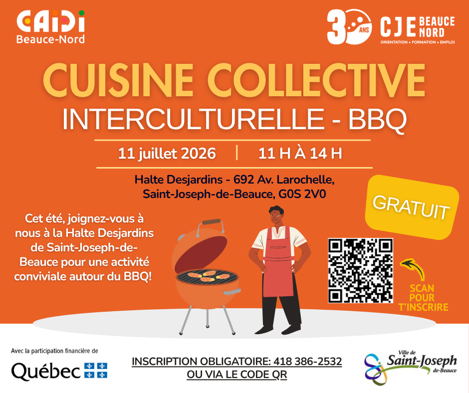 Cuisine collective interculturelle - BBQ - Saint-Joseph - 11 juillet