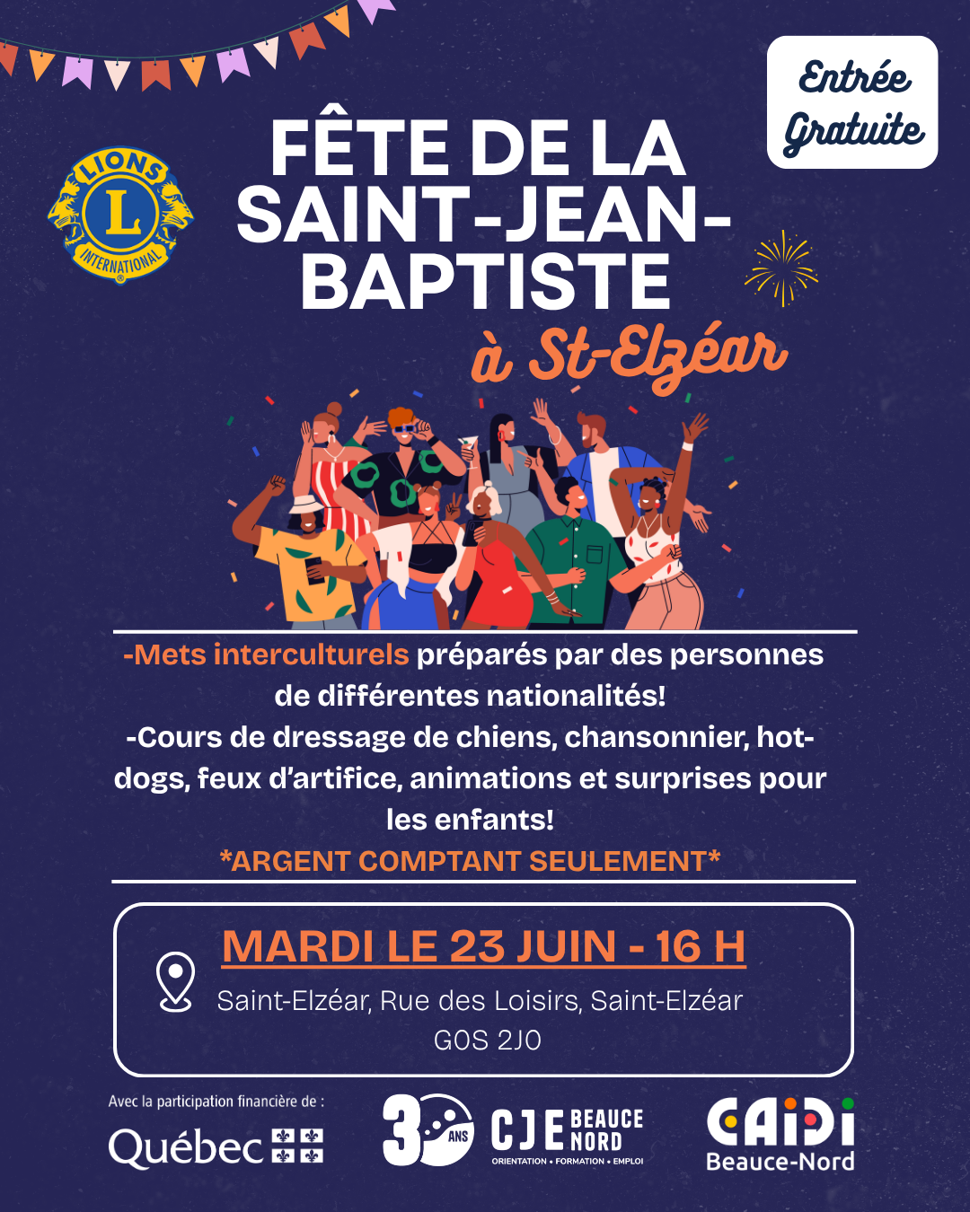 Fête de la Saint-Jean-Baptiste - 23 juin
