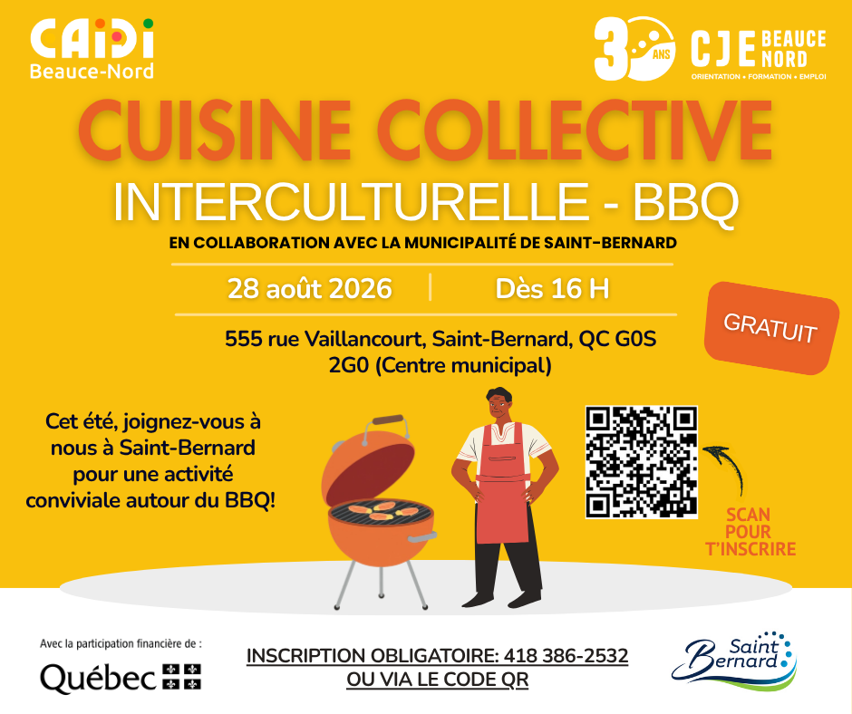 Cuisine collective interculturelle - 28 août - 16 H - Saint-Bernard