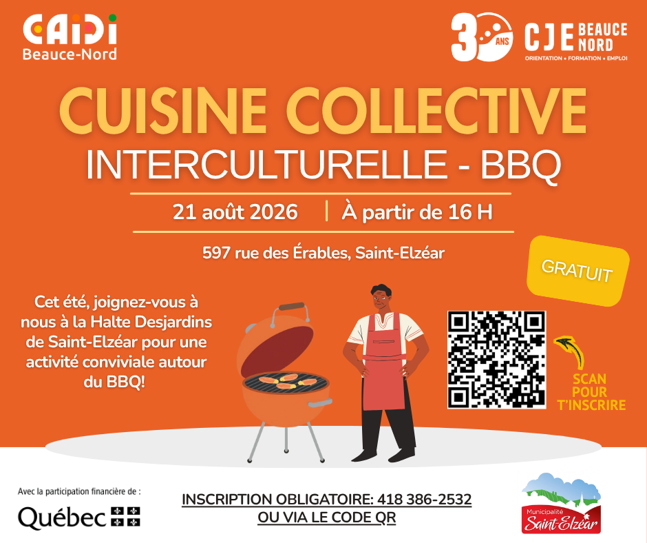 Cuisine collective interculturelle - 21 août - 16 H - Saint-Elzéar