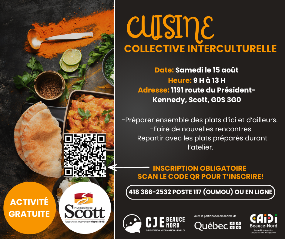 Cuisine collective interculturelle - 15 août - 9 H - Scott
